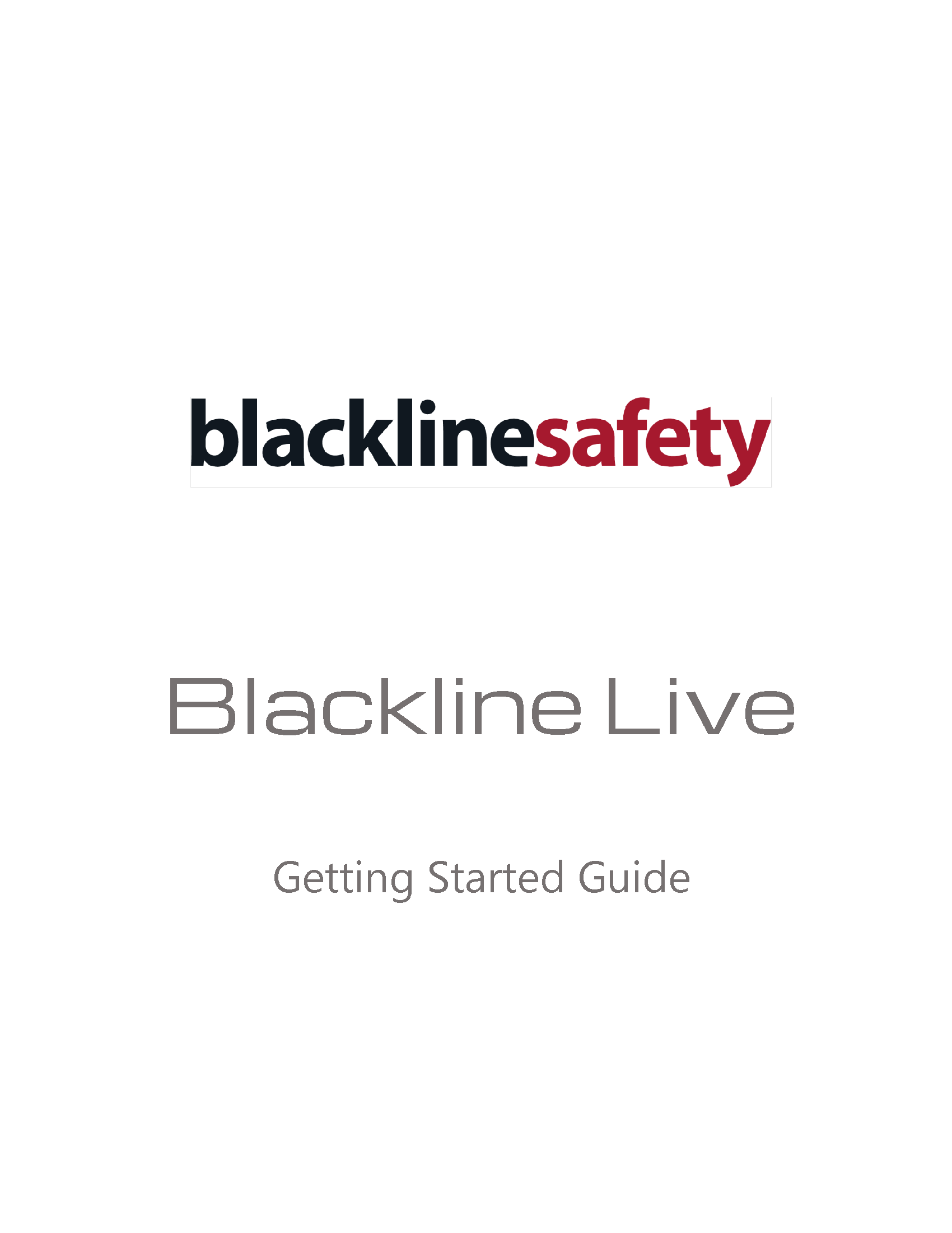 Blackline Live Einführungshandbuch Cover